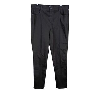 NEW Style & Co Slim Leg Black Jeans Womens Size 14 Stretch Denim Pants